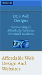 Mobile Screenshot of dcswebdesigns.com