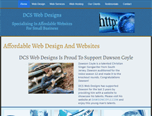 Tablet Screenshot of dcswebdesigns.com